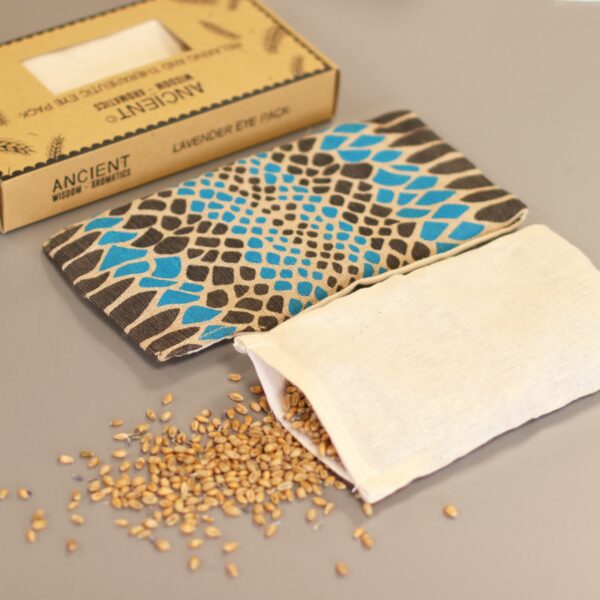 Lavender Natural Cotton and Juco Eye Pillow in Gift Box - Blue Viper - Image 7