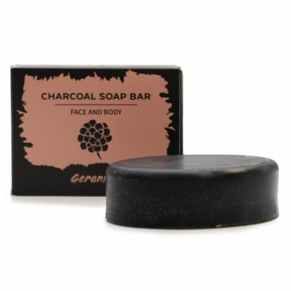 Charcoal Soap 85g - Geranium - Image 7