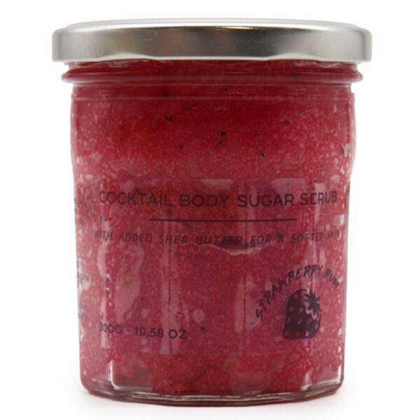Fragranced Sugar Body Scrub - Strawberry Rum 300g - Image 11