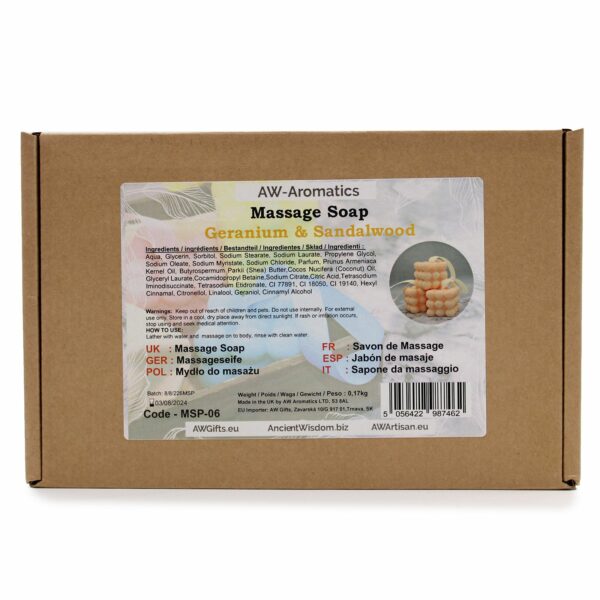 Massage Soaps - Geranium & Sandalwood - Image 4