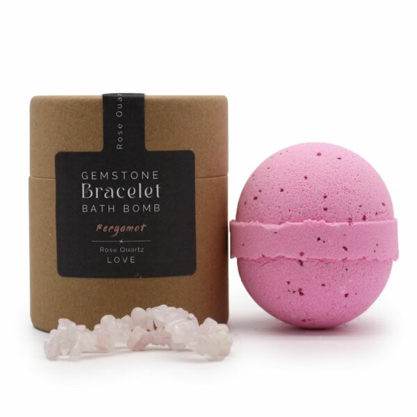 Rose Quartz Gem Bracelet Bath Bomb - Image 7