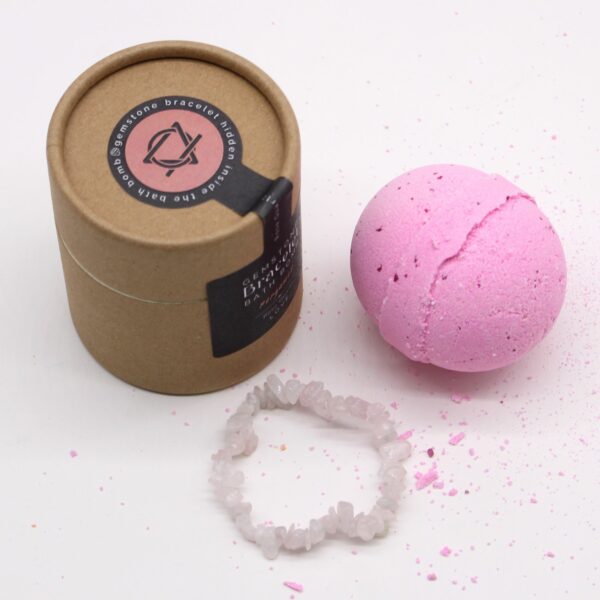 Rose Quartz Gem Bracelet Bath Bomb - Image 9