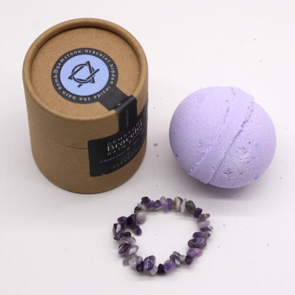 Amethyst Gem Bracelet Bath Bomb - Image 9