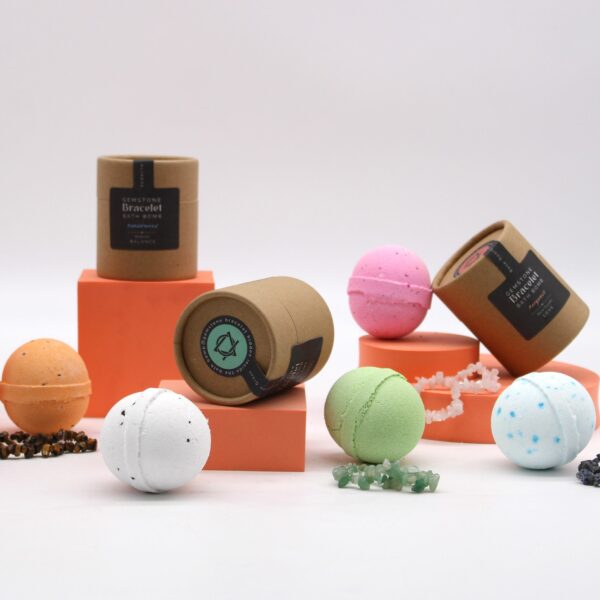Tiger Eye Gem Bracelet Bath Bomb - Image 5