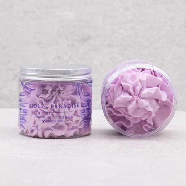 Parma Violet Whipped Soap 120g - Image 3