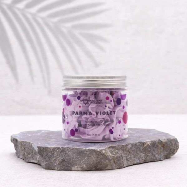 Parma Violet Whipped Soap 120g - Image 6