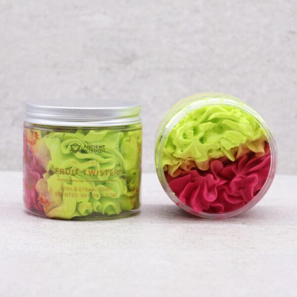 Strawberry & Kiwi Whipped Soap 120g - Image 3