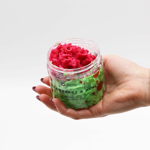 Strawberry & Kiwi Whipped Soap 120g - Image 8