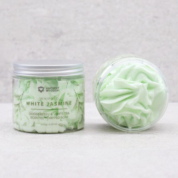 Gooseberry & White Tea Whipped Soap 120g - Image 3