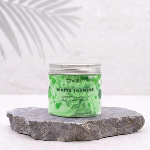 Gooseberry & White Tea Whipped Soap 120g - Image 6