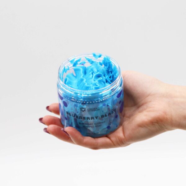 Blueberry Whipped Soap 120g - Image 8