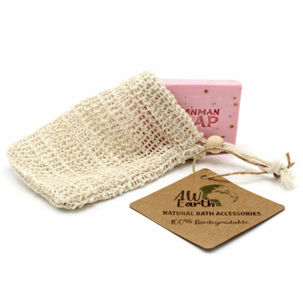 Nature Soap Bag - Washed Jute - Image 2