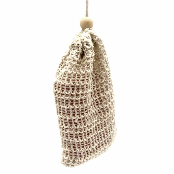 Nature Soap Bag - Washed Jute - Image 4