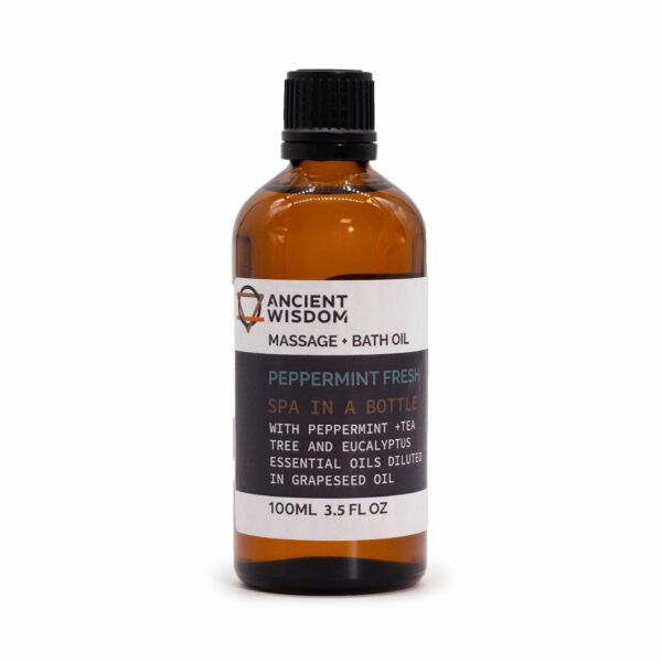 Peppermint Fresh Massage Oil - 100ml - Image 4