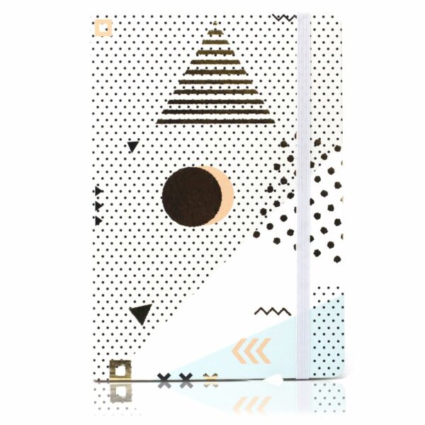 Cool A5 Notebook - Assorted Designs - Golden Abstract - Image 3