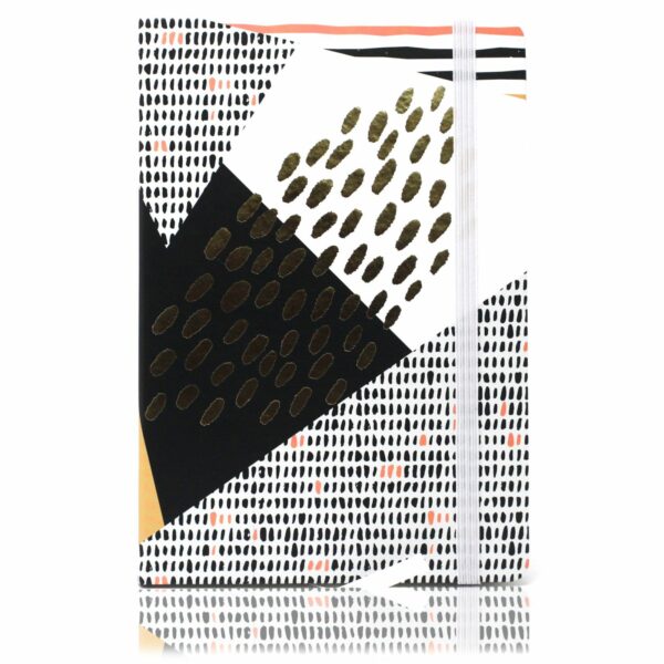 Cool A5 Notebook - Assorted Designs - Golden Abstract - Image 5