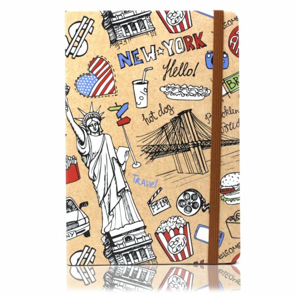 Cool A5 Notebook - Assorted Designs - Travel - Image 3