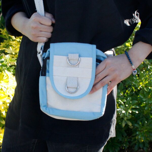 Natural Travel Bag - Teal - Image 3